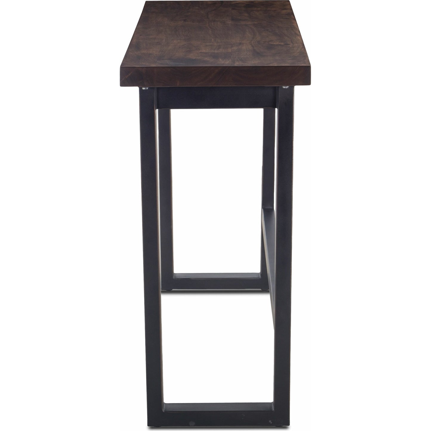 004 SR-876807 | Additional Silo | Amici Sofa Back Table by World Interiors in brown and walnut, antique zinc. Made from acacia wood, iron in a modern style.
