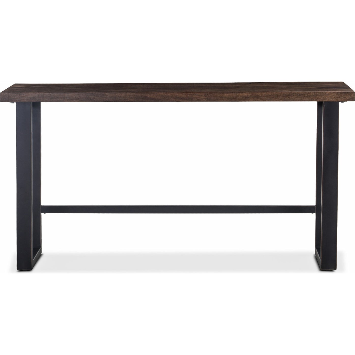 005 SR-876807 | Additional Silo | Amici Sofa Back Table by World Interiors in brown and walnut, antique zinc. Made from acacia wood, iron in a modern style.