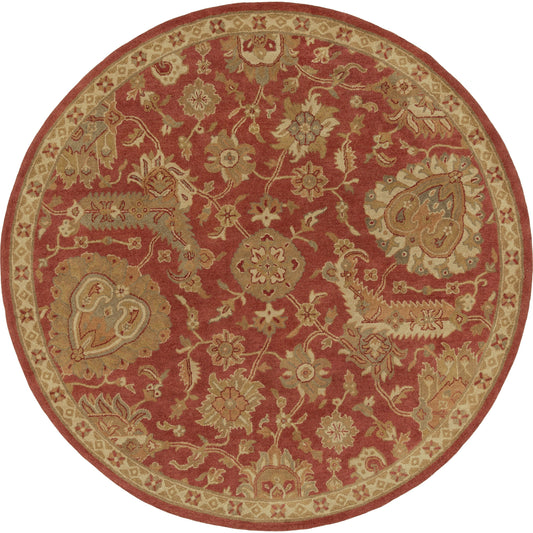 A-177 Rug by Surya in rust, mustard, light beige, tan, burnt orange, medium gray. Made from 100% new zealand wool in a unique style.