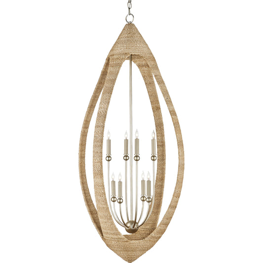Menorca Chandelier by Currey and Company. Made from unique in a coastal style.
