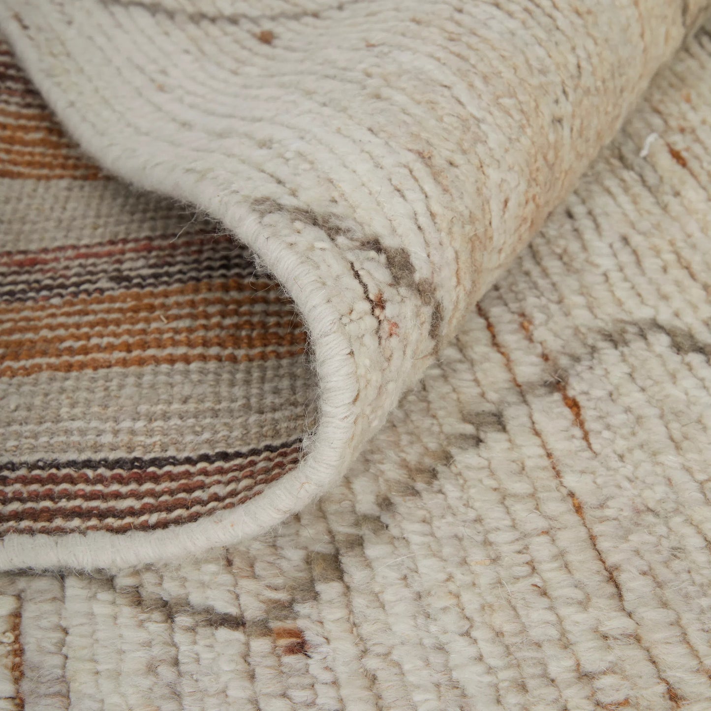 003 SI-2238398,SI-2238399,SI-2238400,SI-2238401,SI-2259674 | Closeup | Kasbah Moroccan Rug - KAS69G0F by Feizy in ivory, tan, orange. Made from wool in a unique style.
