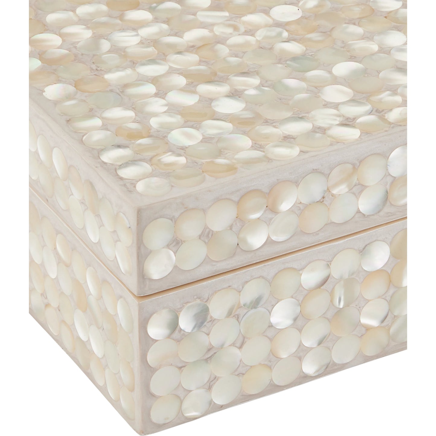 002 SI-2191722 | Additional Silo | Gerri Dot Box Set by Currey and Company in natural, cream. Made from mother of pearl, composite, engineered wood in a modern style.
