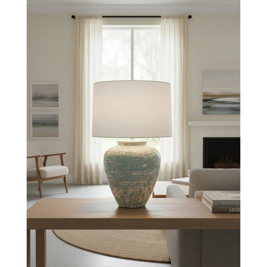 Mimi Table Lamp by Currey and Company. Made from ceramic in a coastal style.