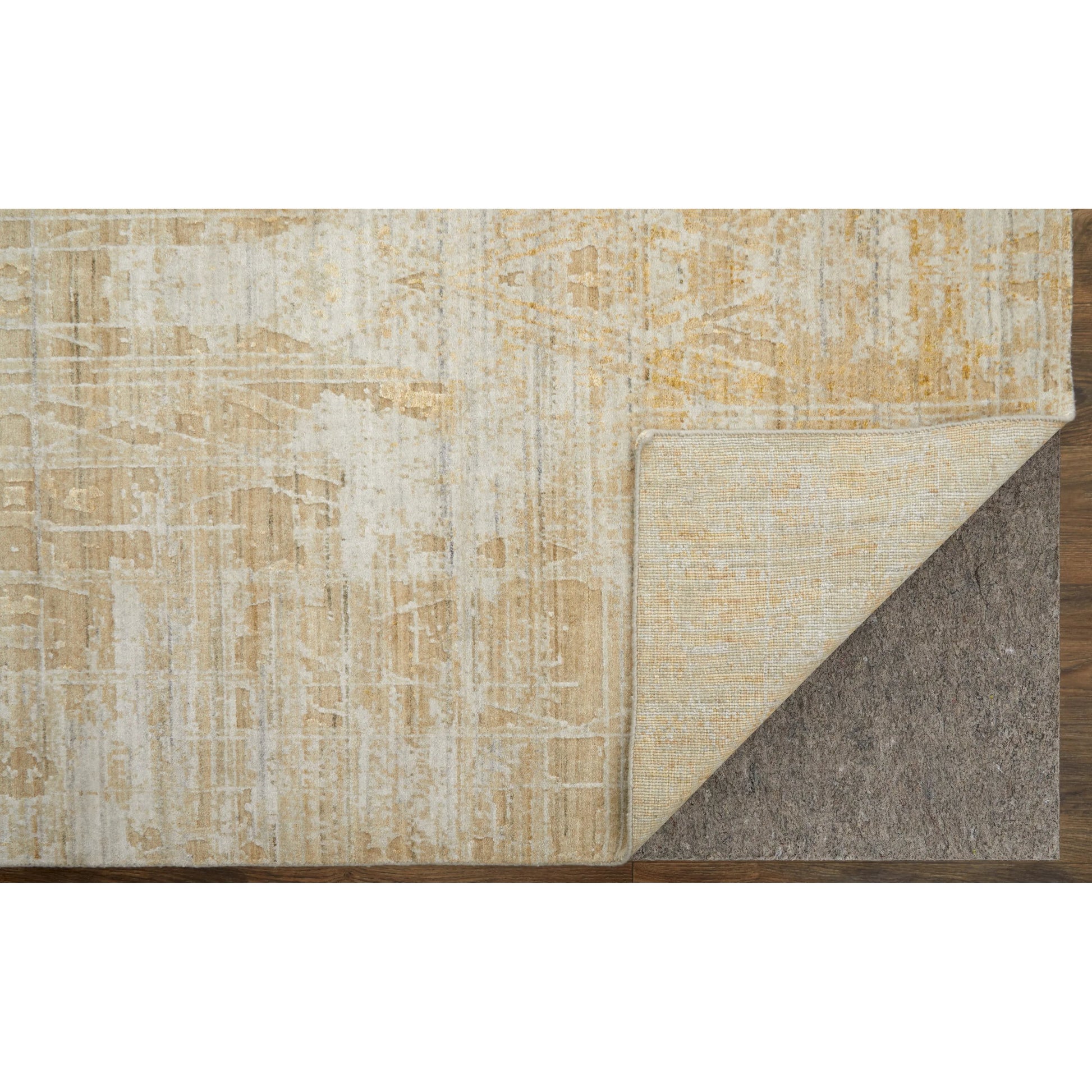 Eastfield Rug - EAS69FPF by Feizy in yellow, ivory, gold. Made from viscose, wool in a unique style.