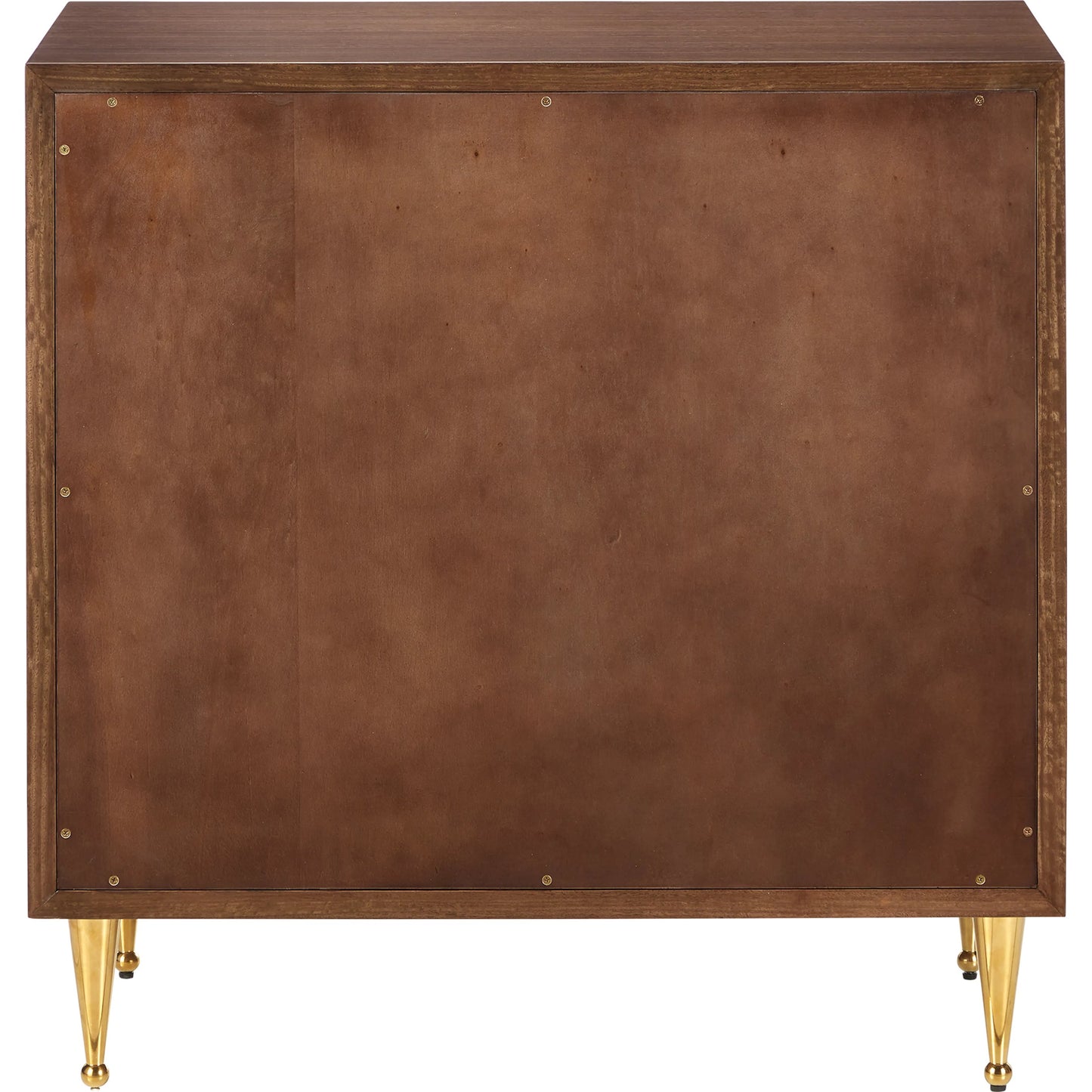 007 SI-2191692 | Additional Silo | Colette Chest by Currey and Company in tawny brown, polished brass, mirror, rose. Made from figured eucalyptus, stainless steel, glass, faux velvet in a modern style.