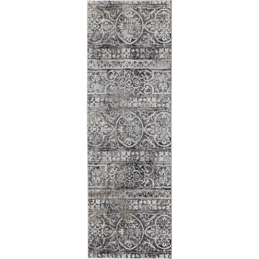 Kano Contemporary Rug - 3872F by Feizy in gray, taupe. Made from polypropylene, polyester in a unique style.