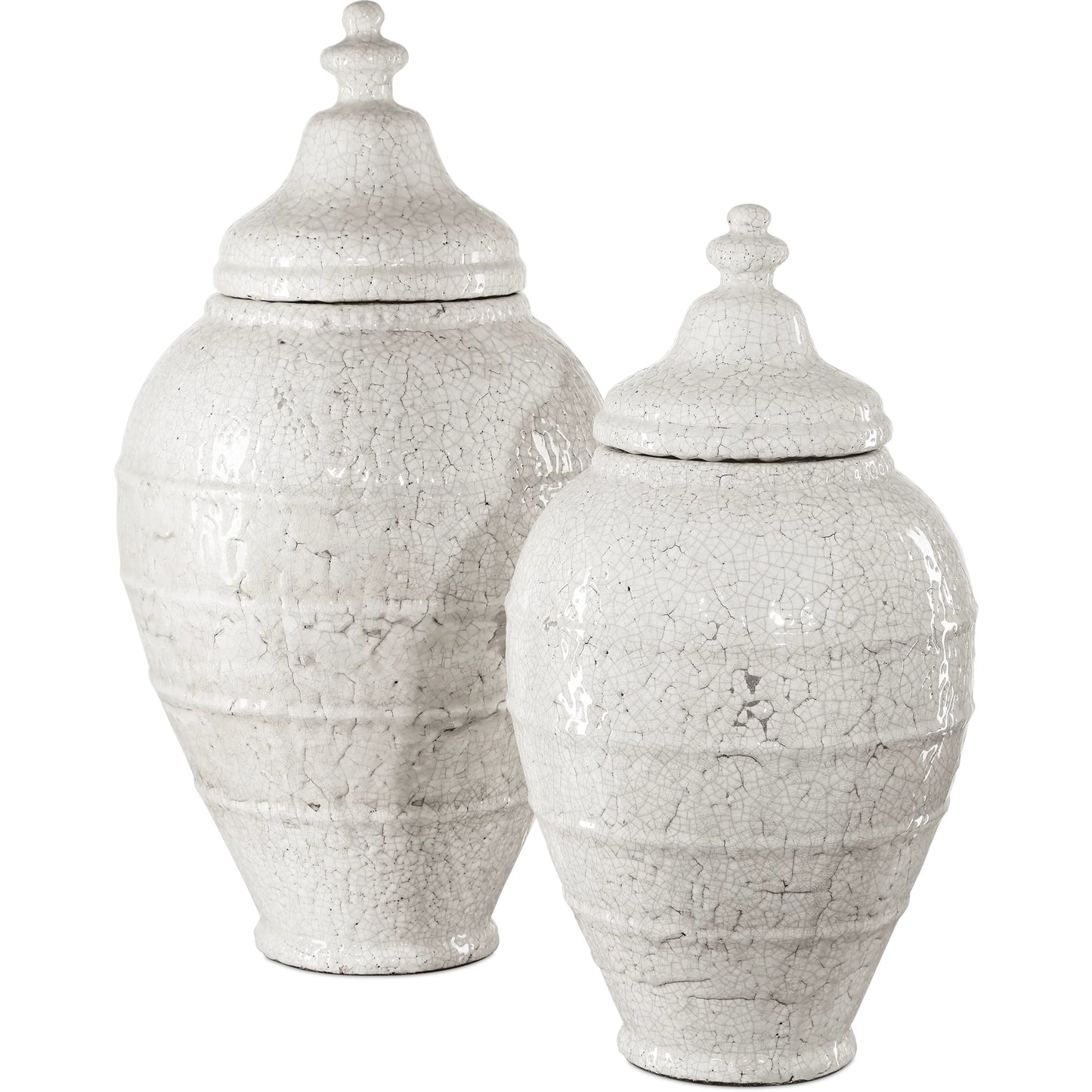 006 SI-2191869 | Additional Silo | Virginal Jar by Currey and Company in antique white. Made from terracotta in a modern style.