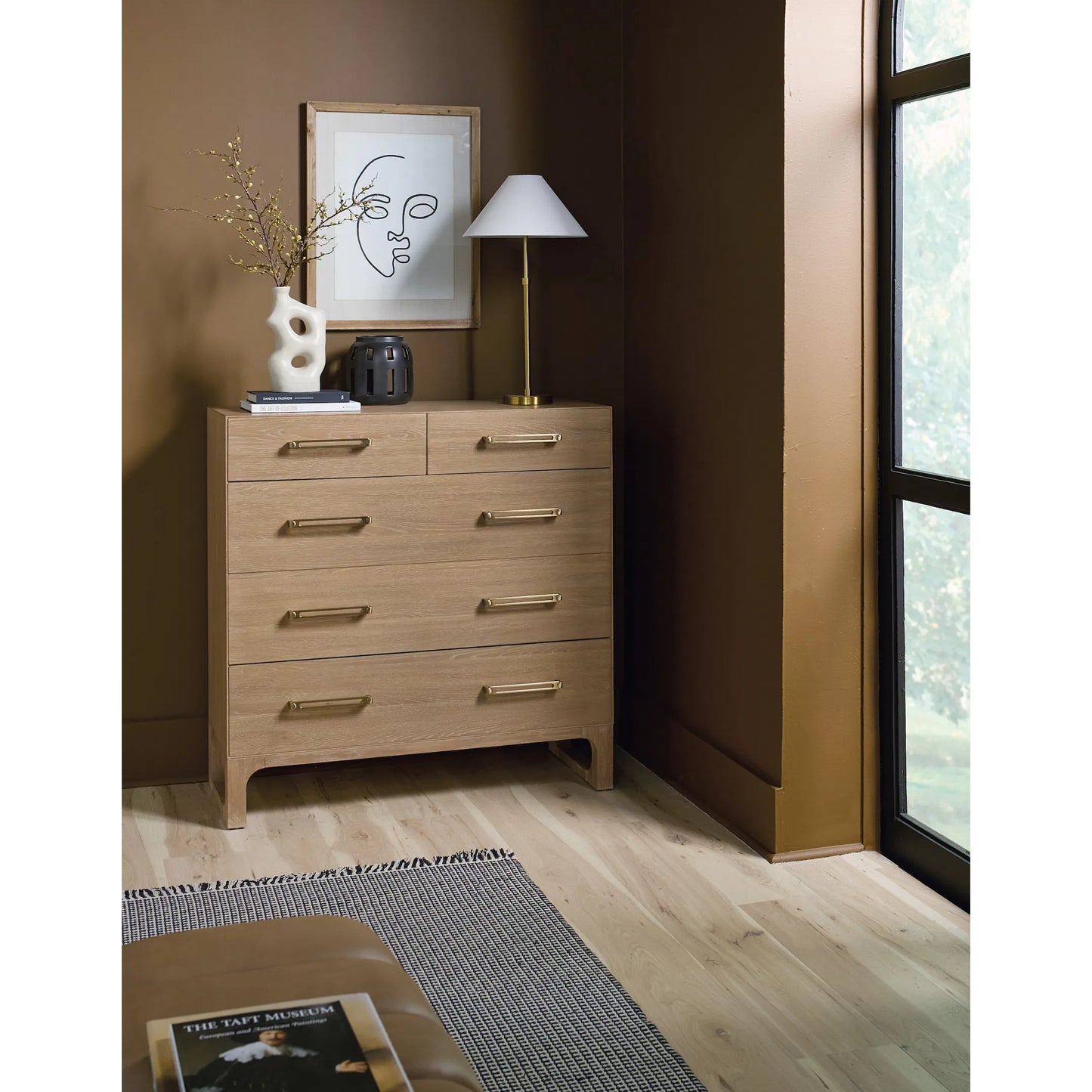 004 SI-2333053 | Lifestyle | Banyon Bay Five Drawer Dresser by Hooker Furniture in light wood. Made from unique in a transitional style.