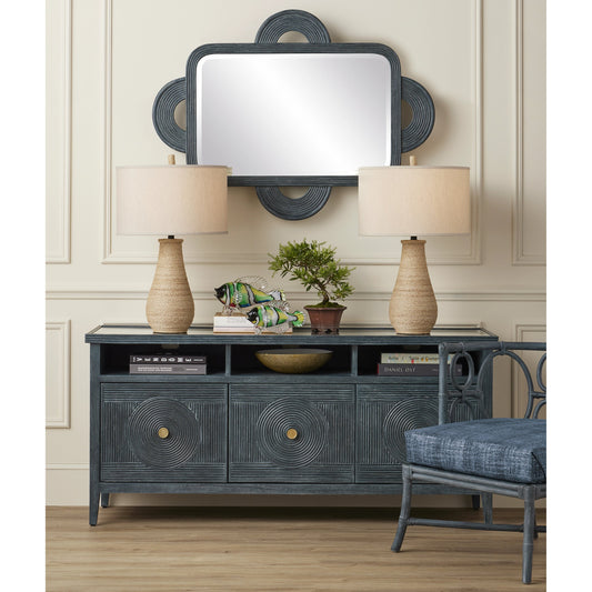 Joppa Table Lamp by Currey and Company. Made from abaca rope in a modern style.