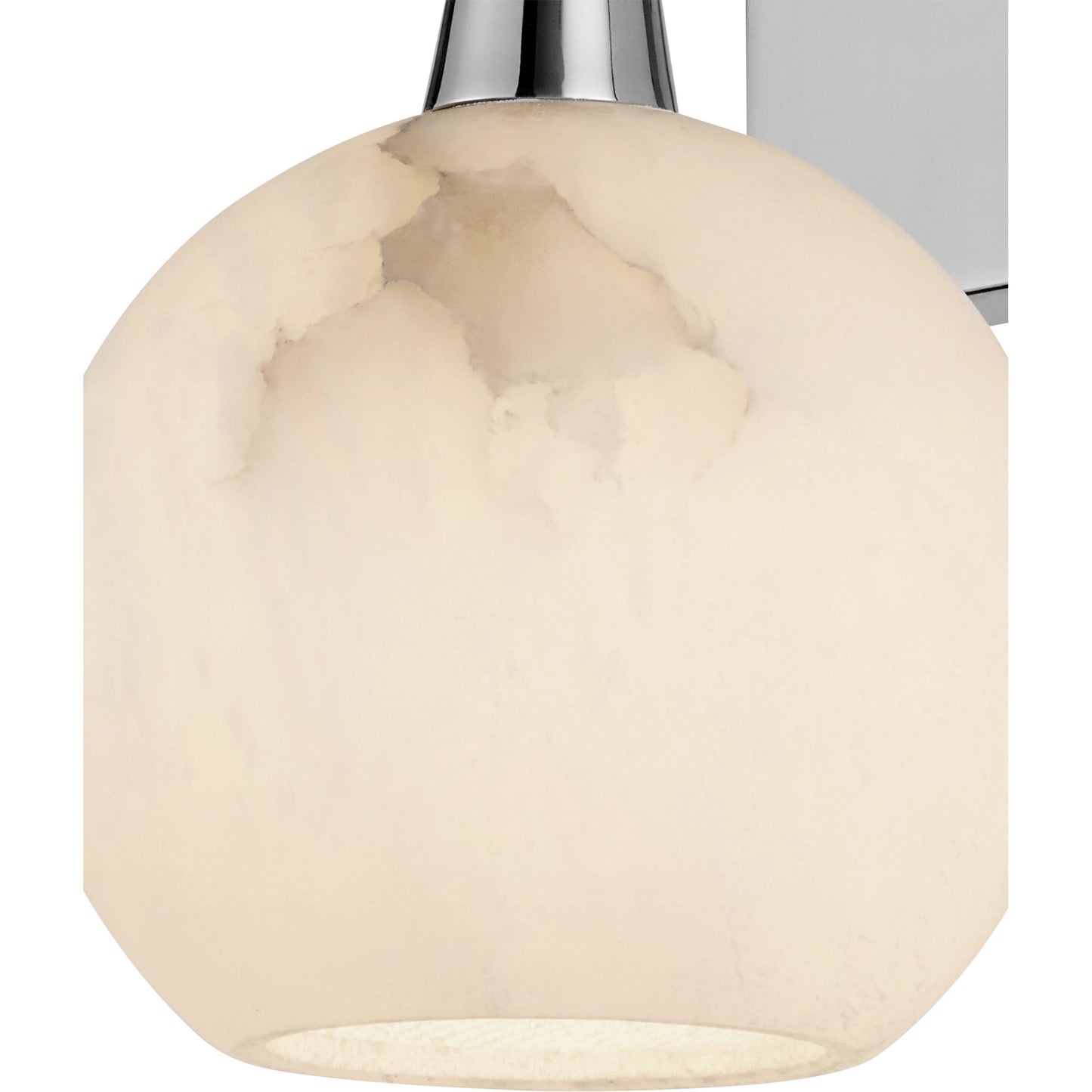 007 SI-2191665 | Closeup | Bombelles Bath Wall Sconce by Currey and Company. Made from metal, alabaster in a modern style.