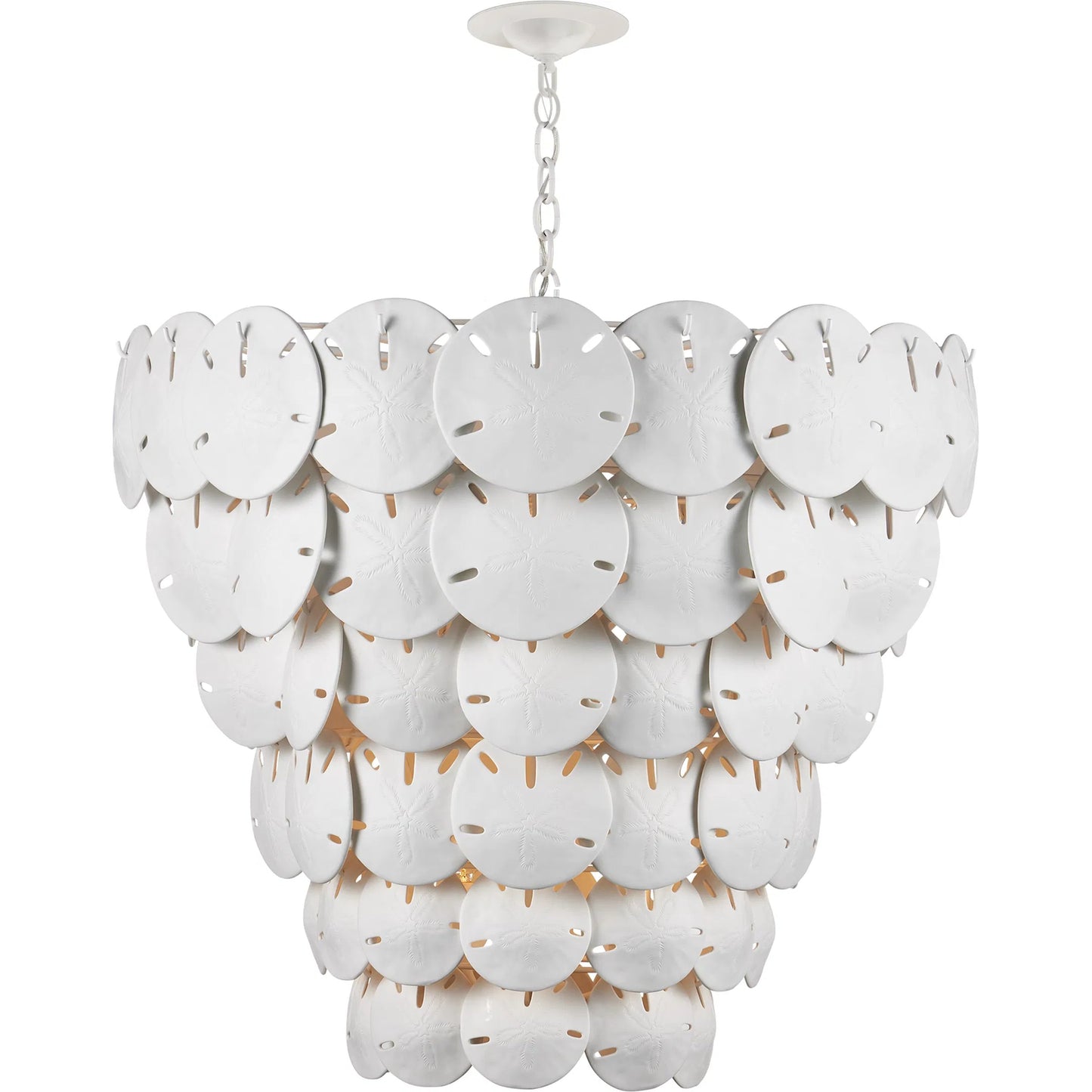 018 SI-2257423 | Additional Silo | Tulum Chandelier by Currey and Company in white, sugar white. Made from bone china, wrought iron in a modern style.