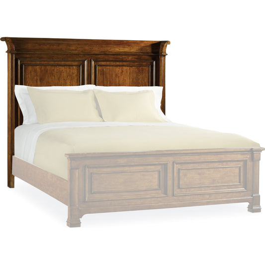 Tynecastle Panel Headboard by Hooker Furniture in chestnut. Made from alder veneers in a traditional style.