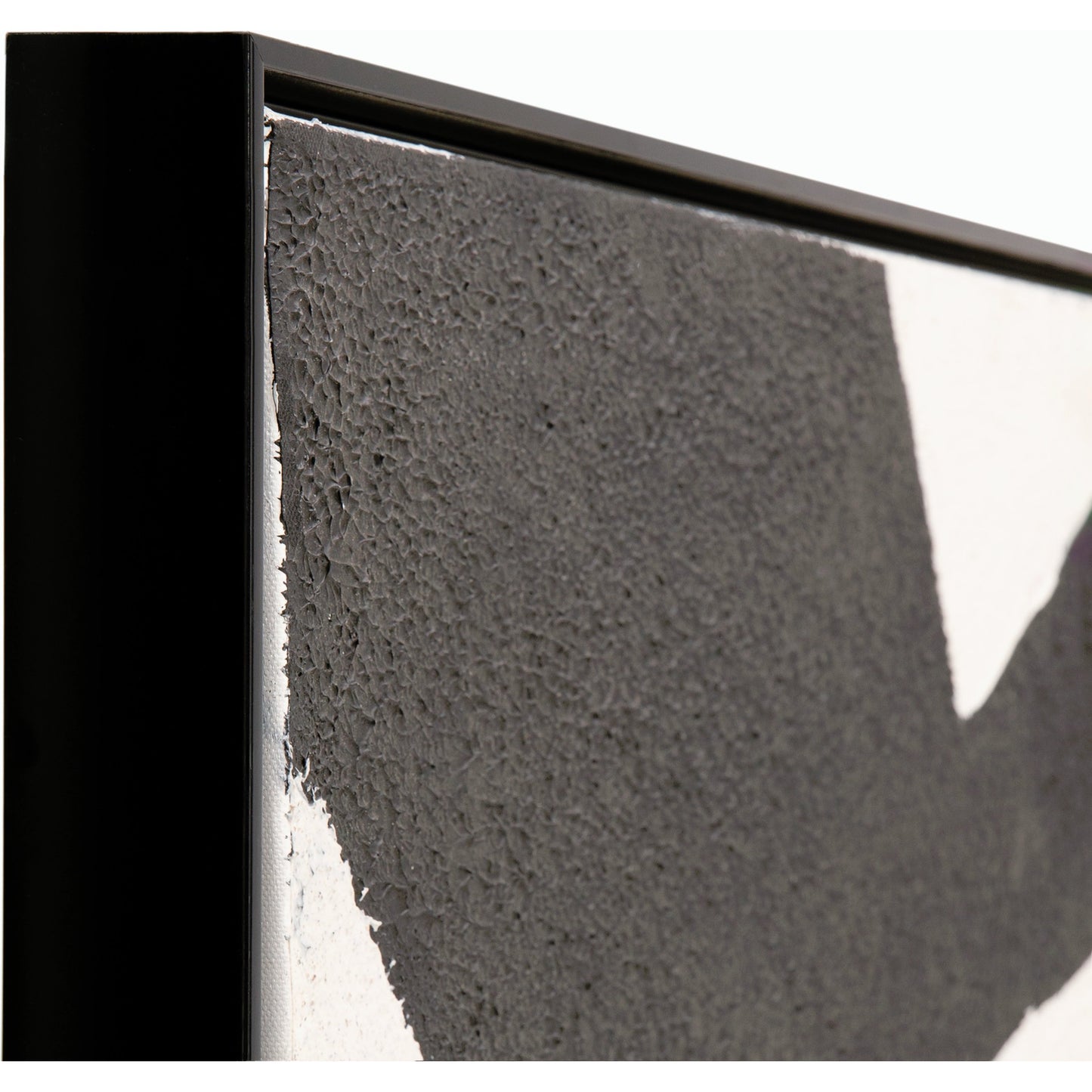 002 SI-1919642 | Closeup | Aasmaa Art by Surya in main: black, frame: and mattehand painted. Made from main: canvas, frame: resin in a modern style.