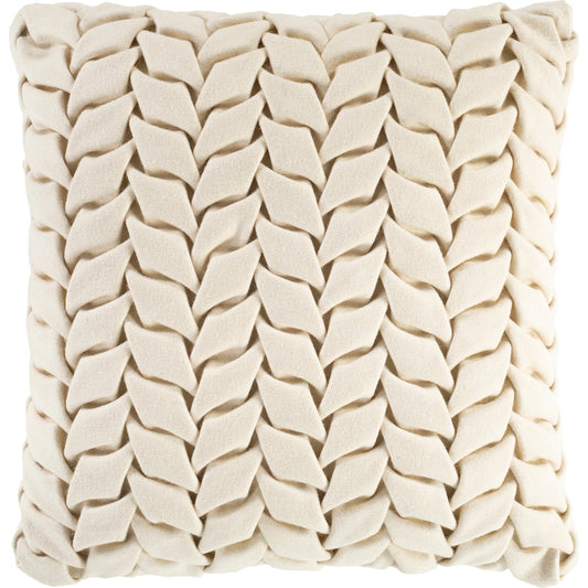 001 SR-879314,SR-879315 | Primary Silo | Alana Pillow - 32703 by Surya in cream. Made from 70% wool, 30% nylon in a modern style.