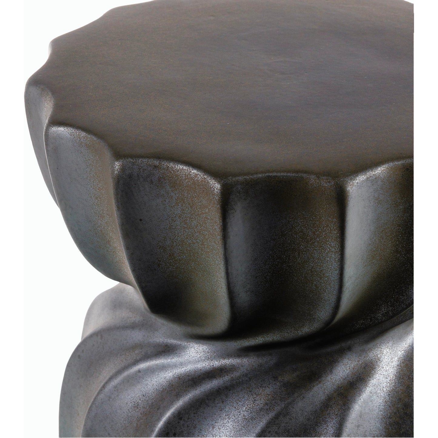 005 SI-2167409 | Closeup | Alexia End Table by Livabliss in glazedglazed. Made from ceramic in a modern style.