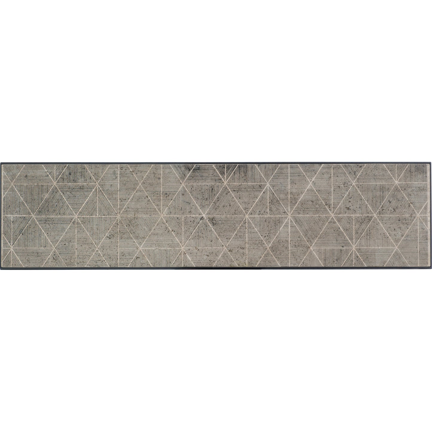 002 SI-1873101 | Additional Silo | Commerce & Market Metal-Wood Console Table by Hooker Furniture in black. Made from white travertine stone, carbon steel in a transitional style.