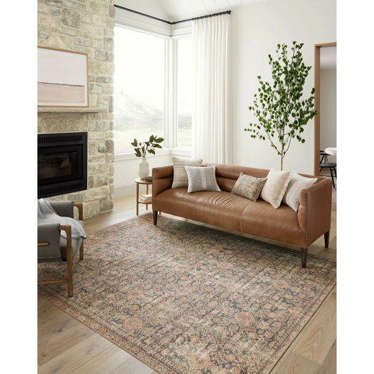 Aubrey AUB-01 Rug by Angela Rose x Loloi in navy, multi. Made from 100% polyester in a unique style.