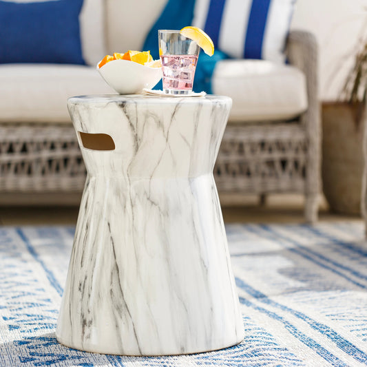 Abruzzo - 27424 by Surya in gray, white and glazedglazed. Made from top: ceramic, base: ceramic in a modern style.