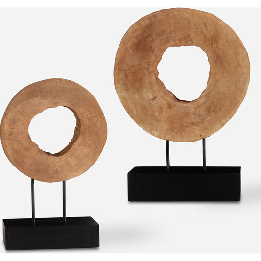 Ashlea Wooden Sculptures (Set of 2) by Uttermost. Made from mango wood, iron in a cottage & farmhouse style.