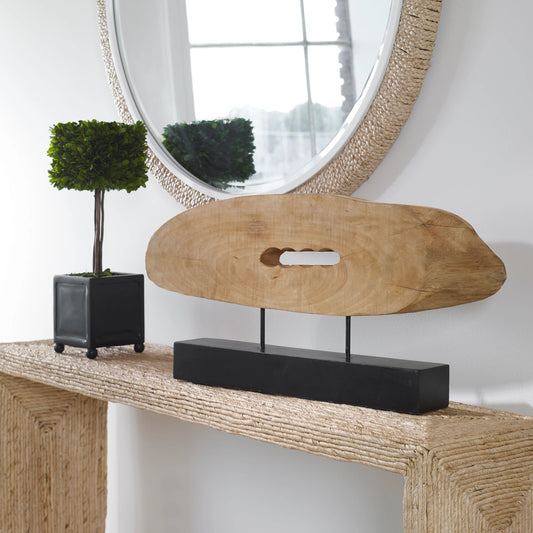 Paol Mango Wood Sculpture by Uttermost. Made from mango wood, iron in a modern style.