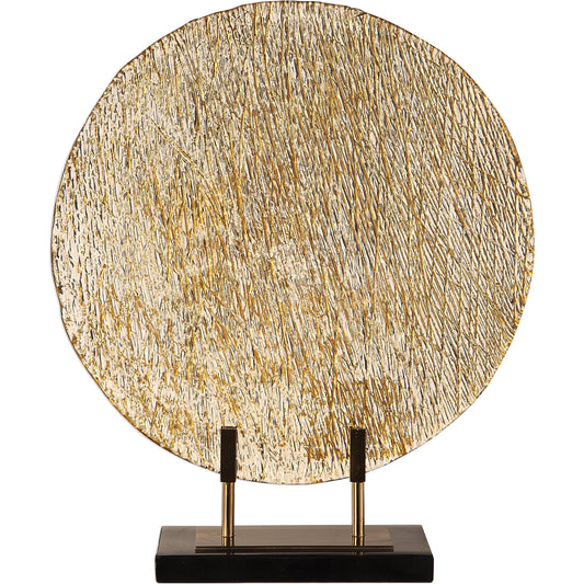 Layan Art Glass Charger by Uttermost in multi. Made from glass, marble, steel in a eclectic & global style.