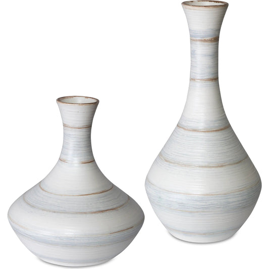 001 SI-1789793 | Primary Silo | Potter Vases by Uttermost in ivory. Made from earthenware in a traditional style.