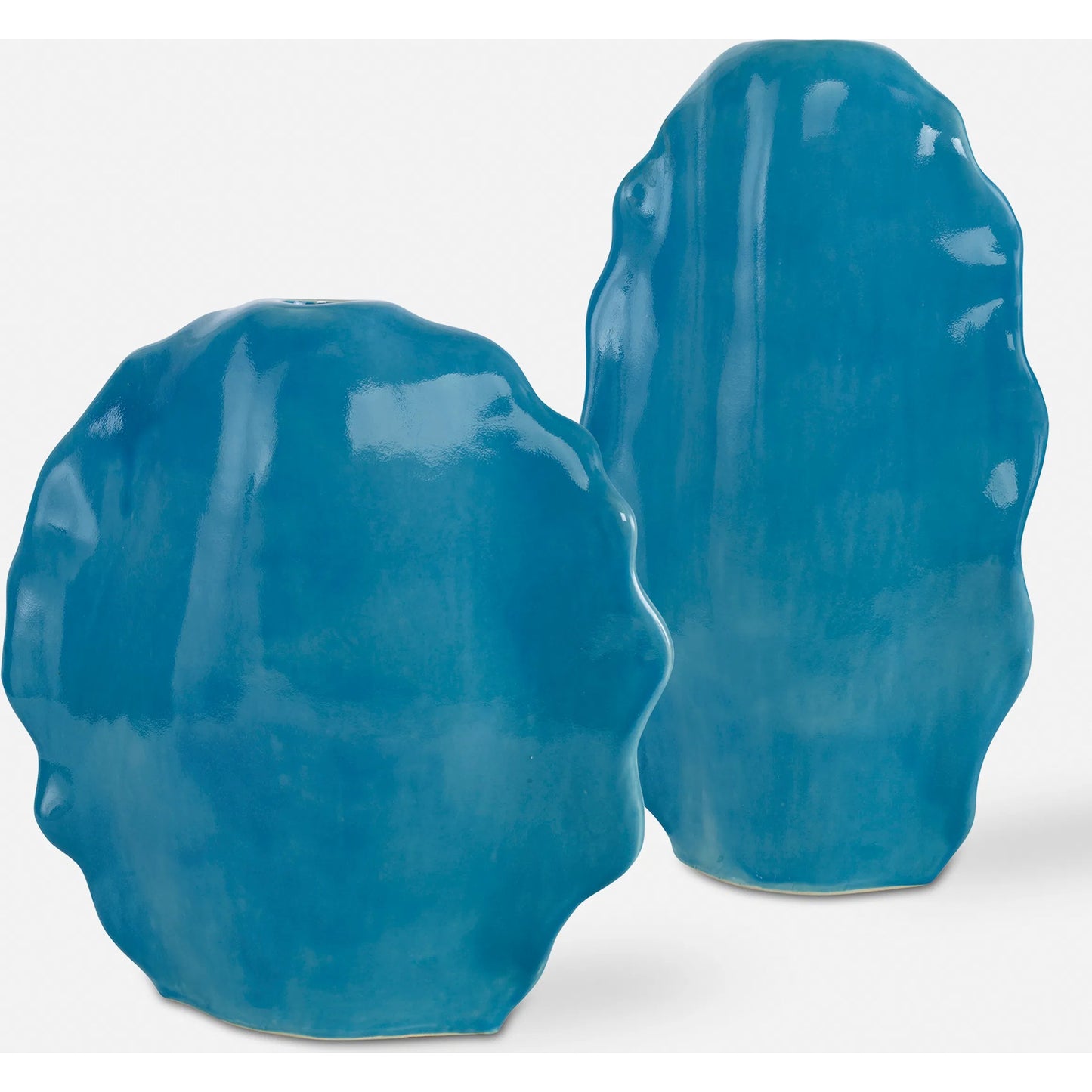 004 SI-1981248 | Primary Silo | Ruffled Feathers Vases by Uttermost. Made from earthenware in a transitional style.
