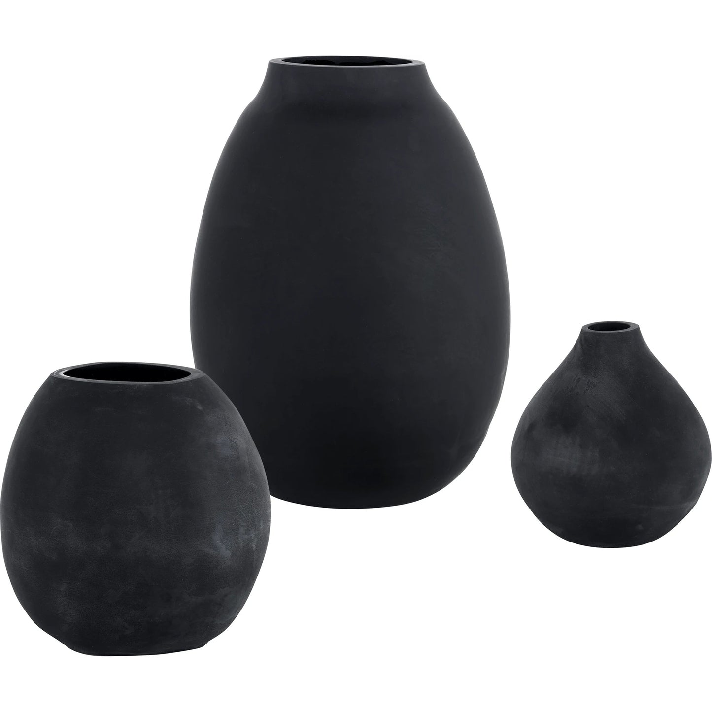 001 SI-1981259 | Primary Silo | Hearth Vases by Uttermost in matte black. Made from glass in a modern style.