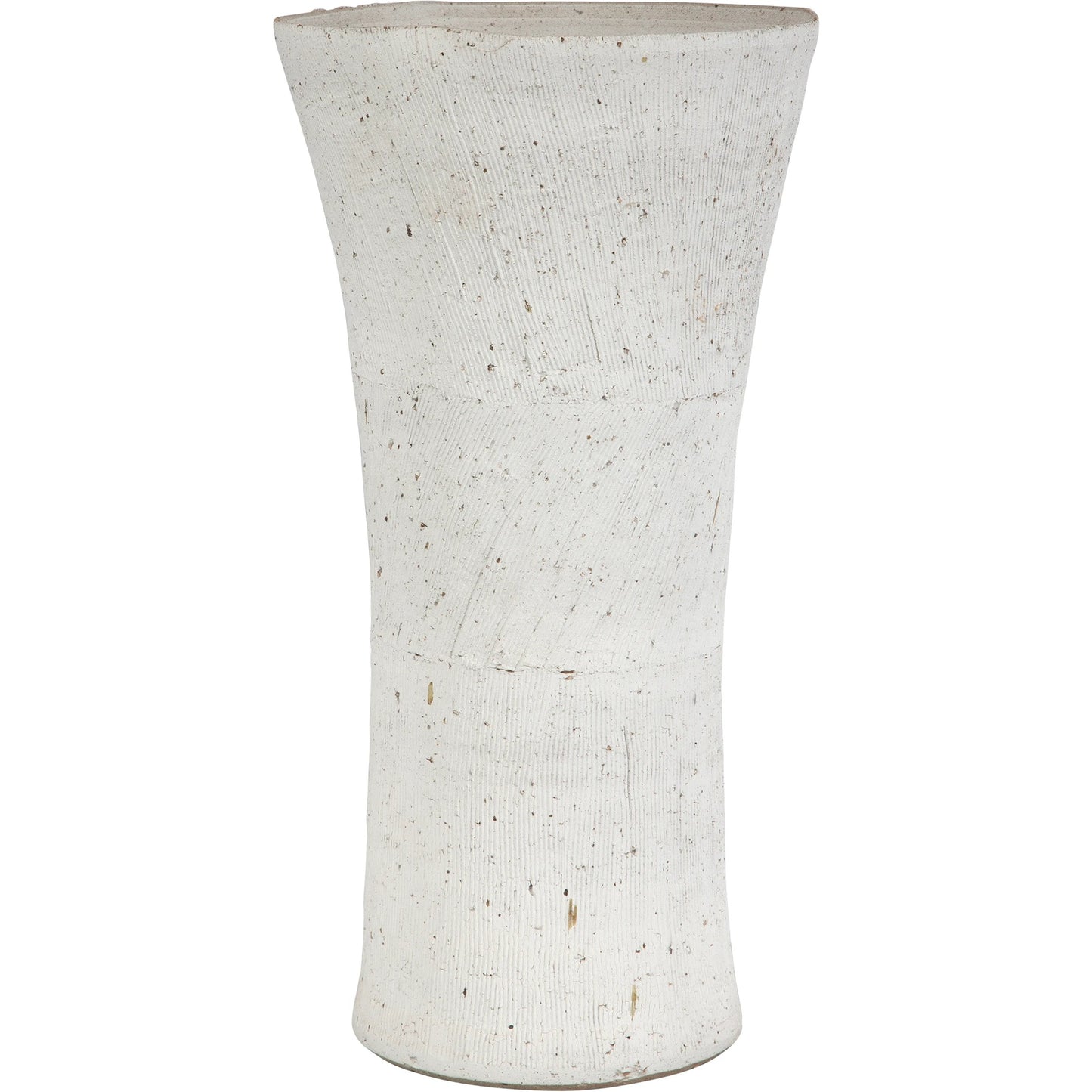 002 SI-2146824 | Primary Silo | Floreana Tall Vase by Uttermost in white. Made from ceramic in a modern style.