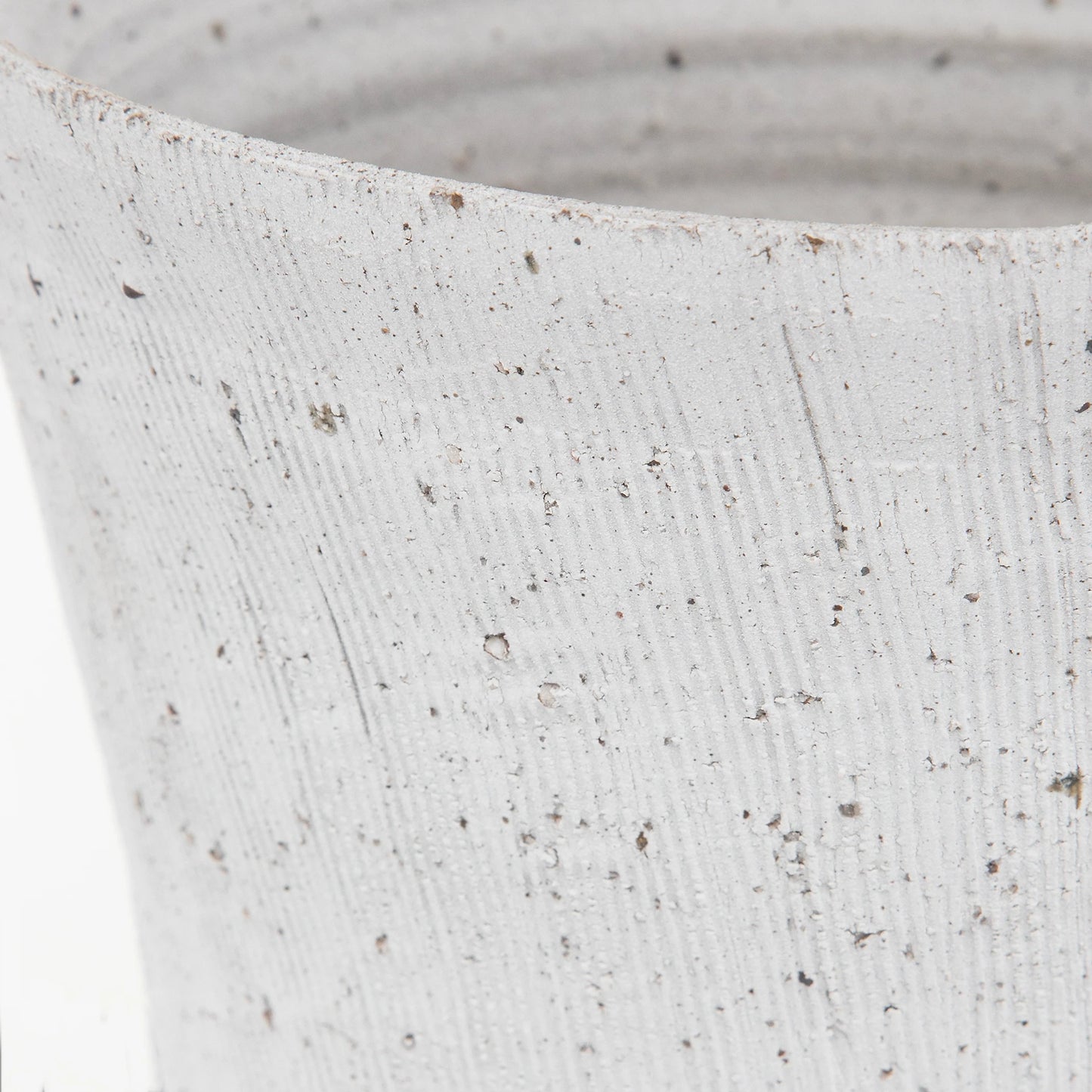 005 SI-2146824 | Closeup | Floreana Tall Vase by Uttermost in white. Made from ceramic in a modern style.