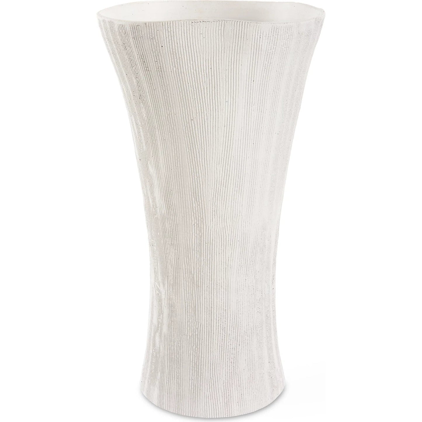 004 SI-2146824 | Primary Silo | Floreana Tall Vase by Uttermost in white. Made from ceramic in a modern style.