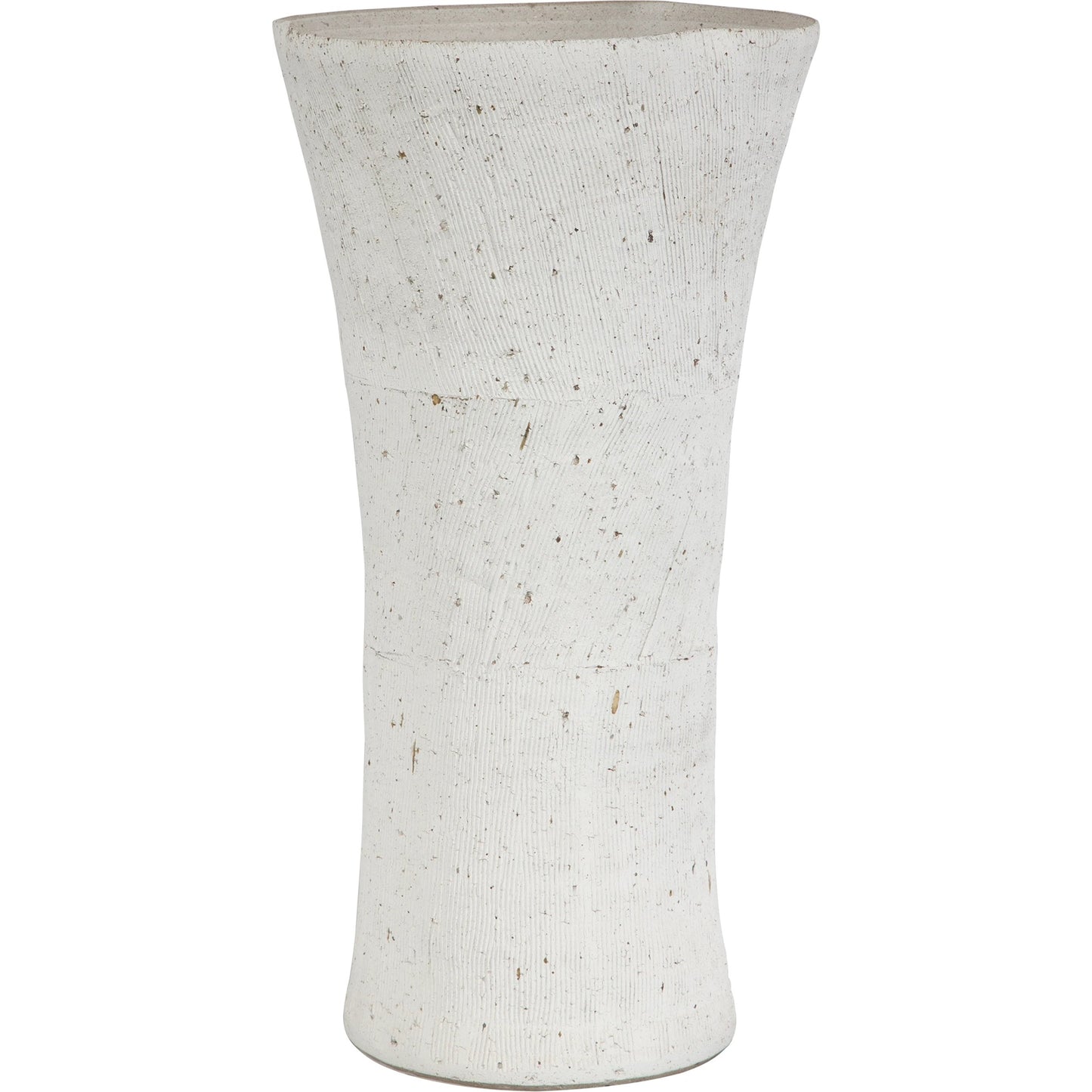 001 SI-2146824 | Primary Silo | Floreana Tall Vase by Uttermost in white. Made from ceramic in a modern style.