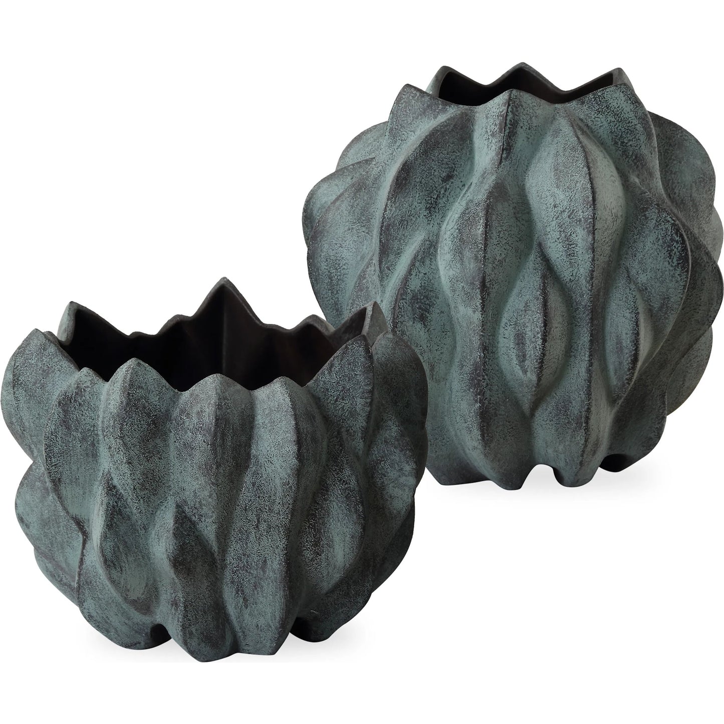 002 SI-2262206 | Primary Silo | Verdant Vases by Uttermost in bronze. Made from ceramic in a eclectic & global style.