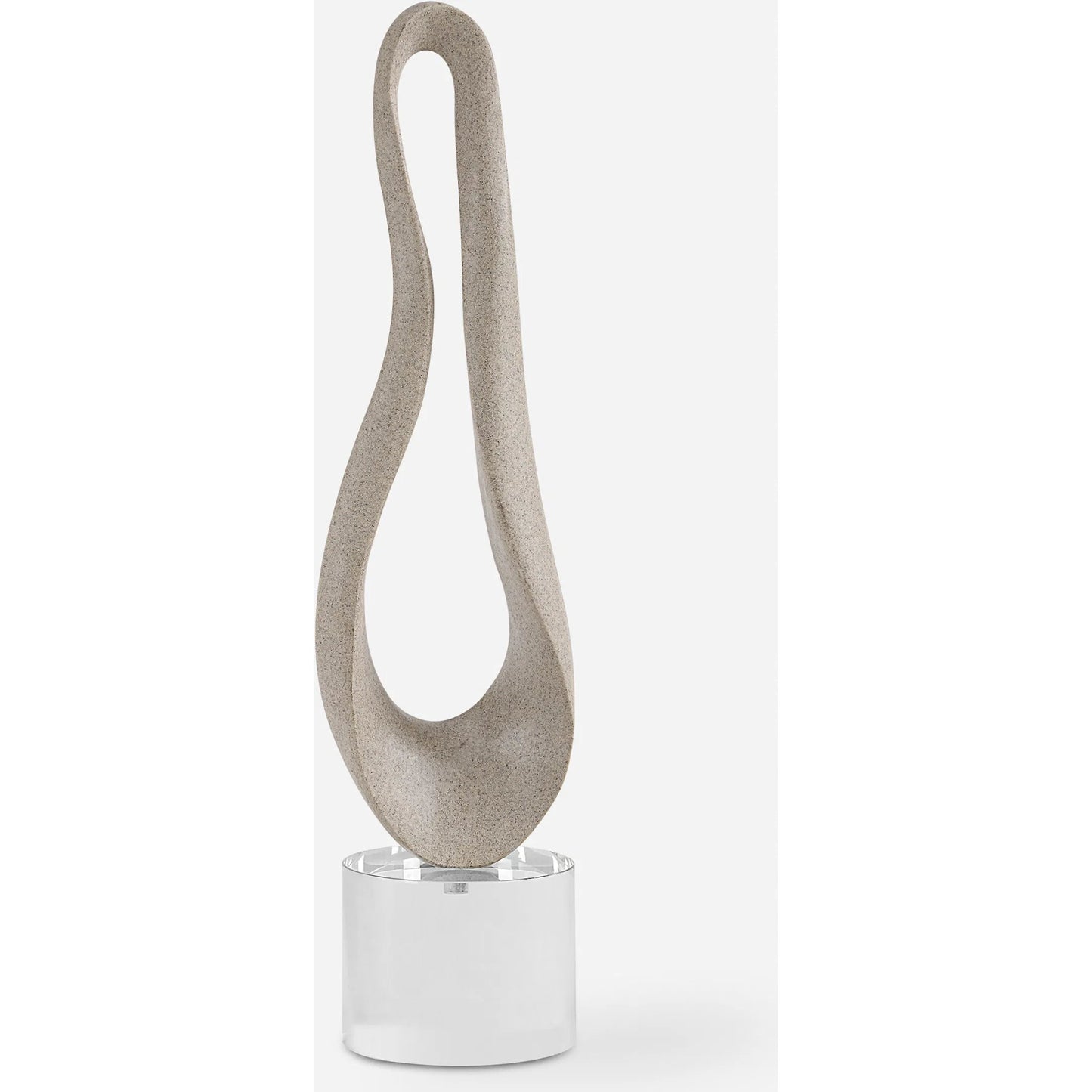 003 SI-2262204 | Additional Silo | Oval Harmony Sculpture by Uttermost in crystal. Made from polyresin, crystal in a modern style.
