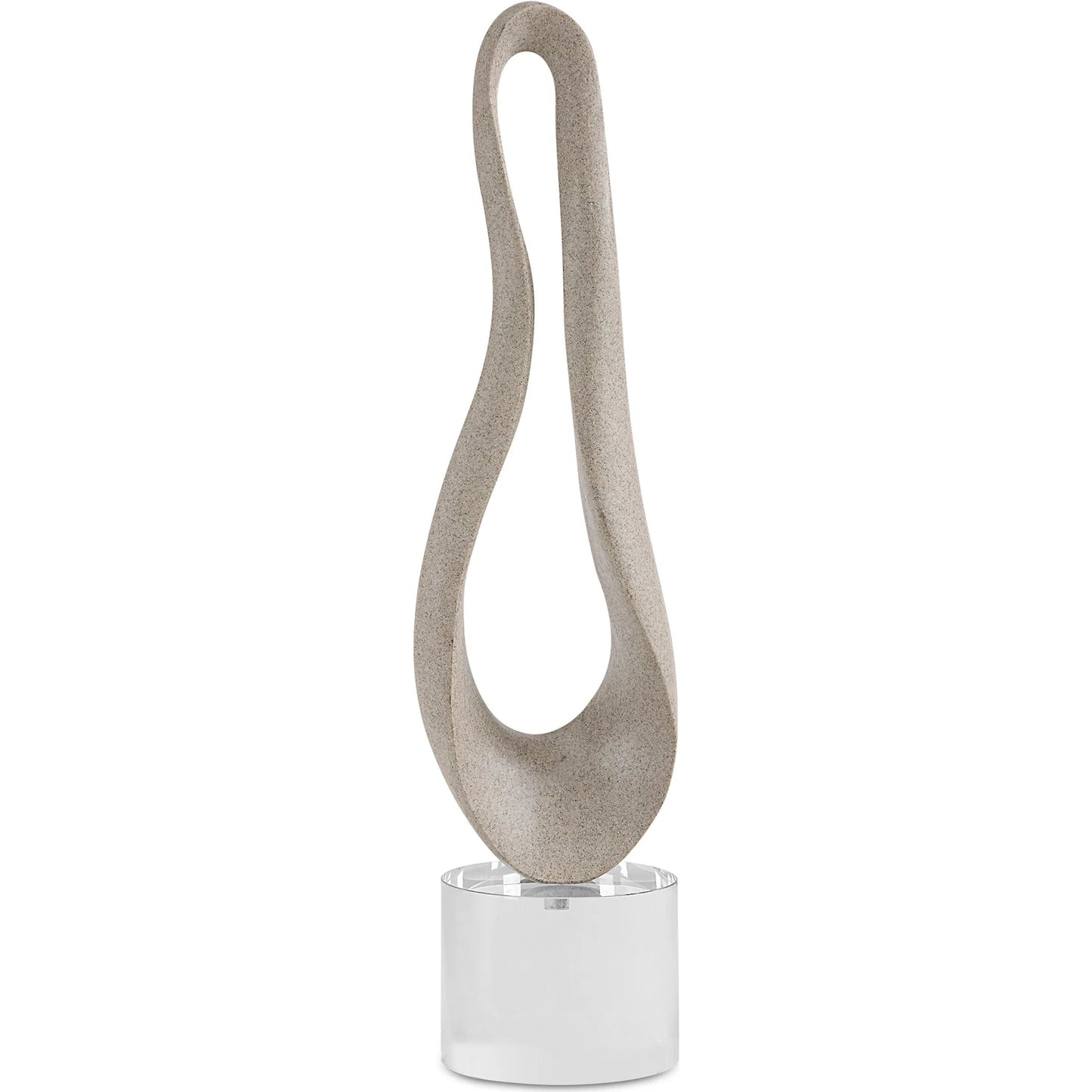 002 SI-2262204 | Primary Silo | Oval Harmony Sculpture by Uttermost in crystal. Made from polyresin, crystal in a modern style.