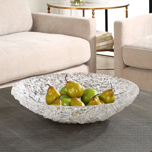 Glint Glass Bowl by Uttermost. Made from glass in a transitional style.
