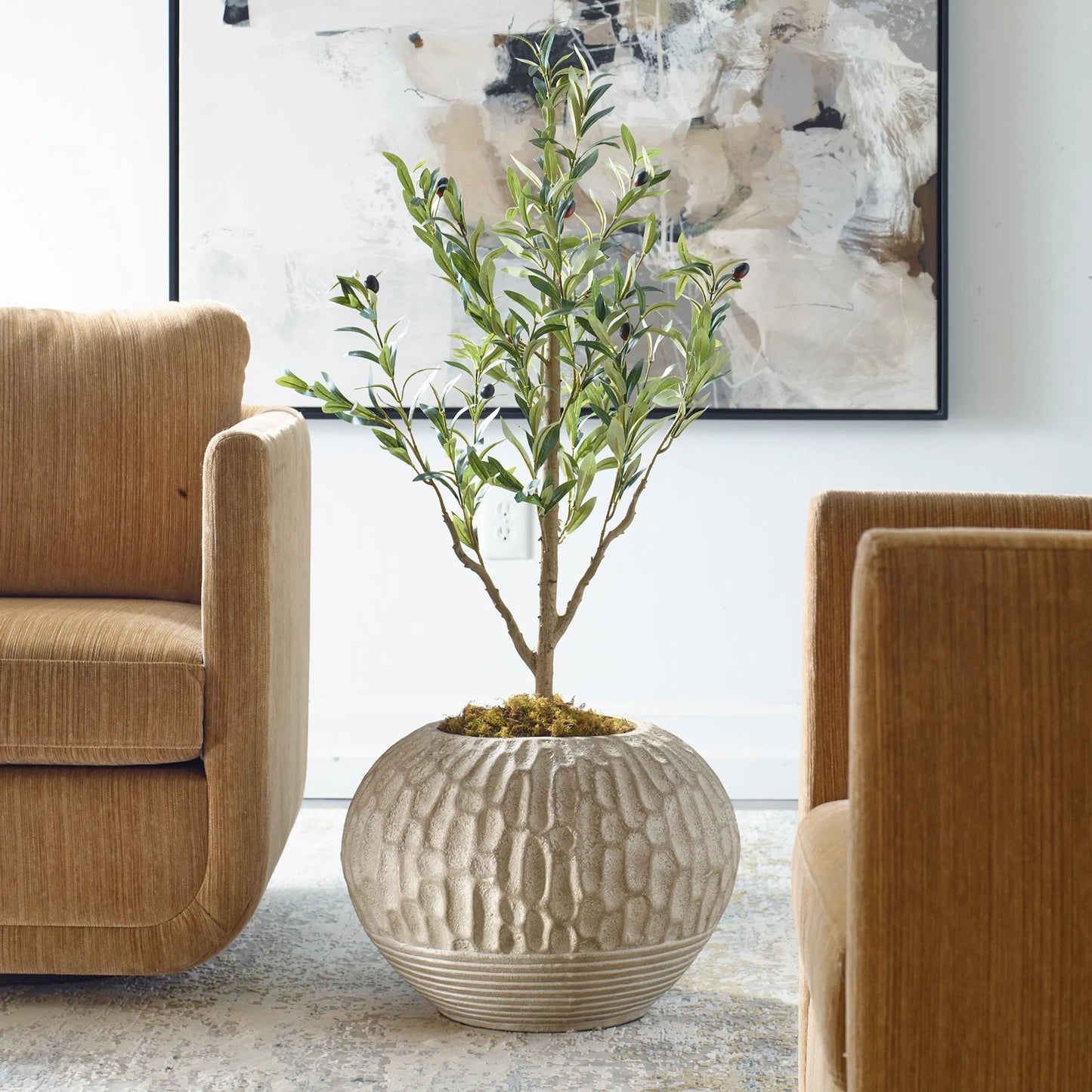 003 SI-2355222 | Lifestyle | Rustic Roots Terracotta Planter by Uttermost in brown. Made from terracotta in a rustic style.