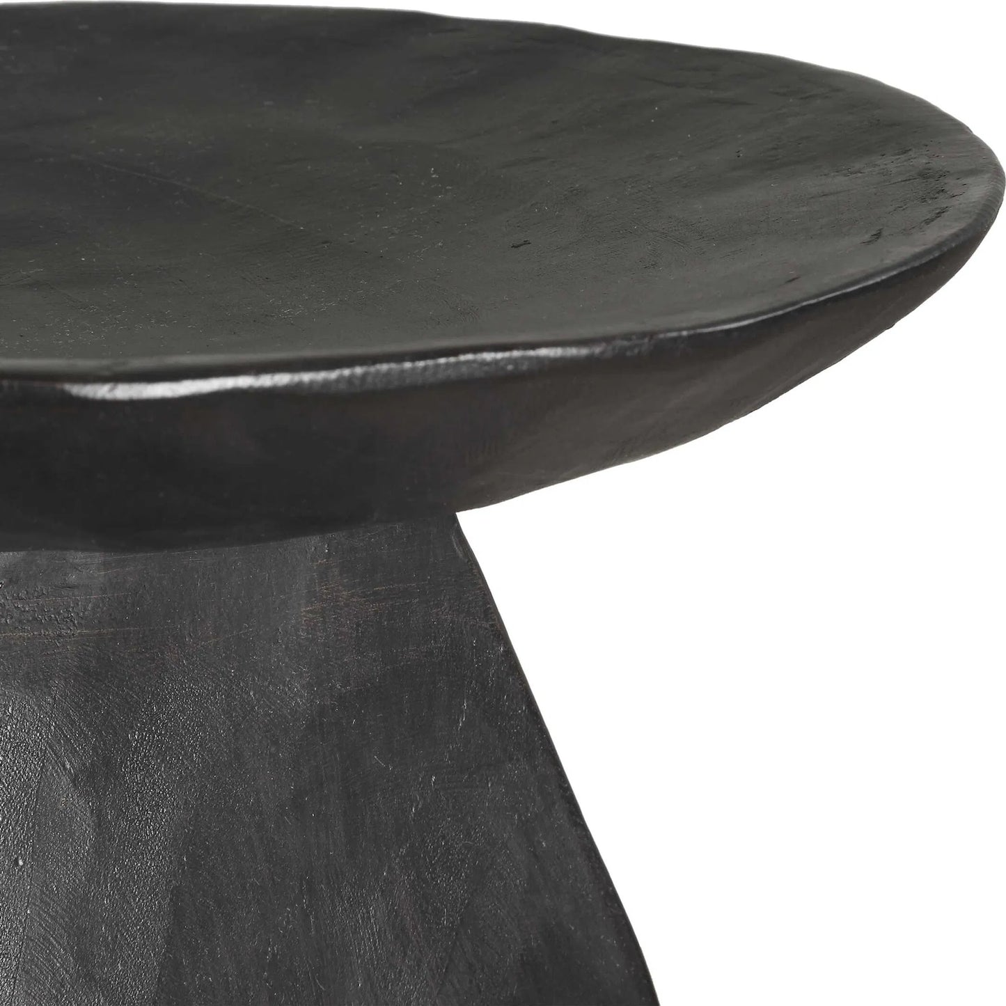 004 SI-2386630 | Unknown | Shadow Pedestal Bowls by Uttermost in dark brown. Made from resin in a unique style.