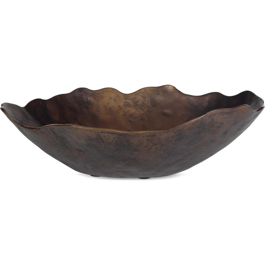 Obscura Outdoor Bowl by Uttermost. Made from aluminium in a modern style.