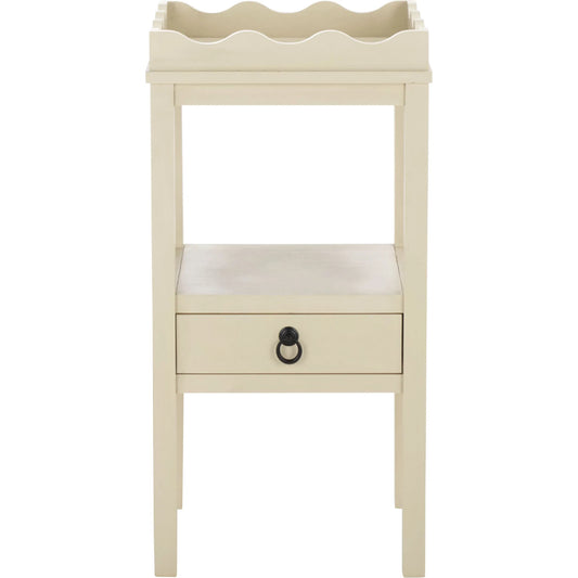Grove One Drawer Accent Table by HedgeApple Essentials. Made from pine wood, mdf, zinc alloy in a transitional style.