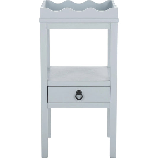 Grove One Drawer Accent Table by HedgeApple Essentials. Made from pine wood, mdf, zinc alloy in a transitional style.