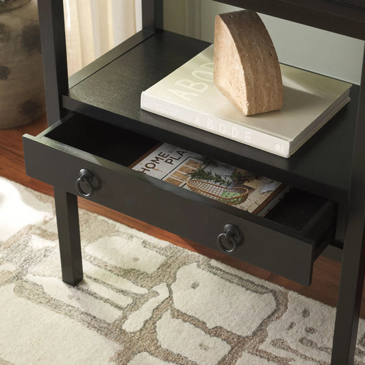 Grove Rectangle Accent Table by HedgeApple Essentials. Made from pine wood, mdf, zinc alloy in a transitional style.