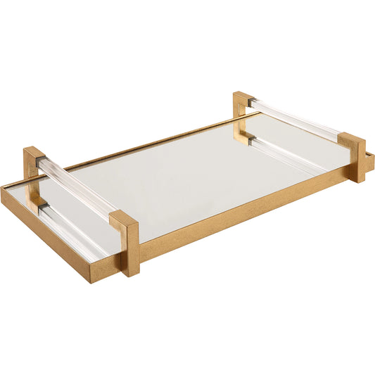 Deki Tray by Uttermost. Made from iron, mirror, acrylic in a modern style.