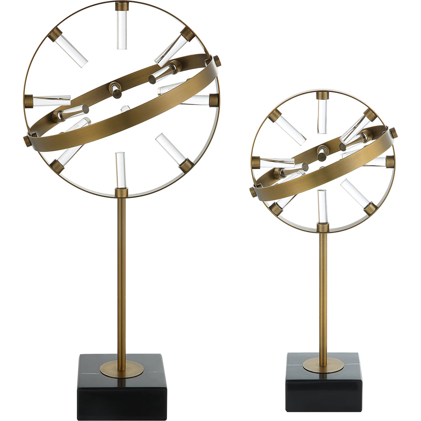 003 SI-2108097 | Additional Silo | Realm Spherical Sculptures by Uttermost in brass. Made from marble, metal, glass in a modern style.