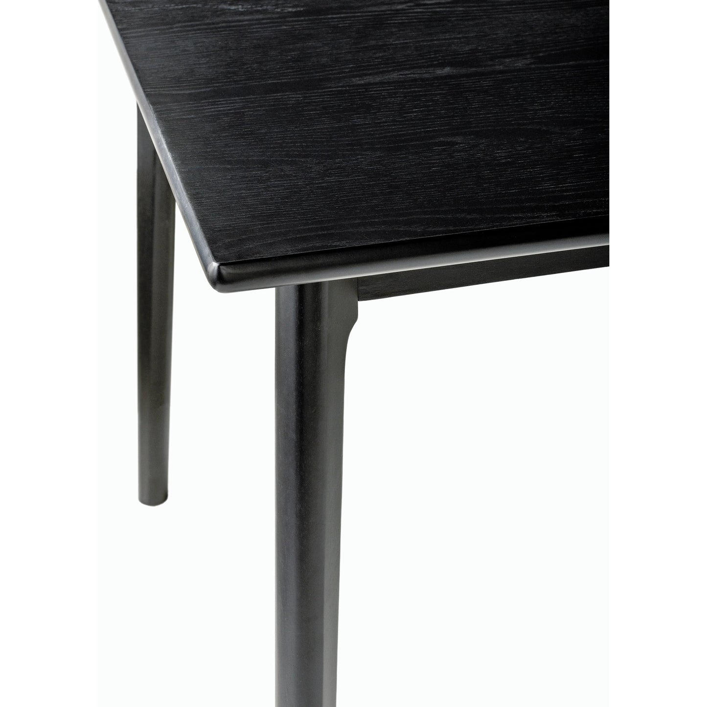 003 SI-2168032 | Closeup | Acworth Table by Surya in black and stainedstained. Made from wood veneer, rubber wood in a modern style.
