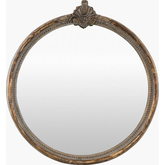 Aden Accent Mirror by Livabliss. Made from mango wood in a traditional style.