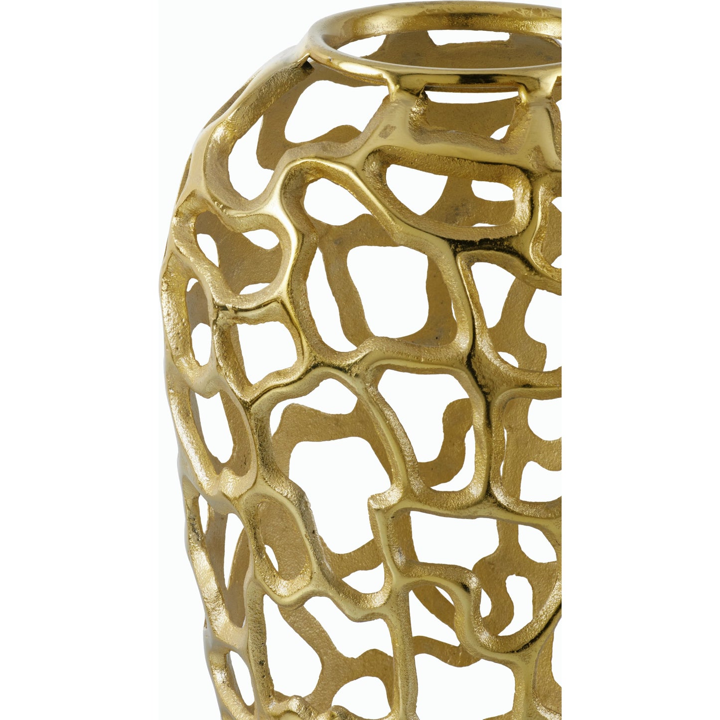 003 SI-2165886 | Closeup | Angad Vase - 540559 by Surya. Made from aluminum in a modern style.