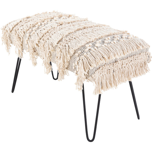 Adilah - 25279 by Livabliss in cream and powder coated. Made from cotton, metal in a eclectic & global style.