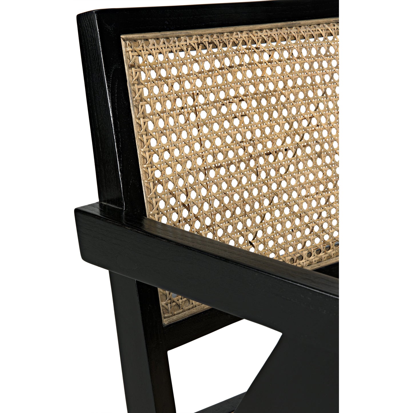 012 SR-888735 | Additional Silo | Jude Relax Chair by Noir in charcoal black. Made from sungkai wood in a modern style.