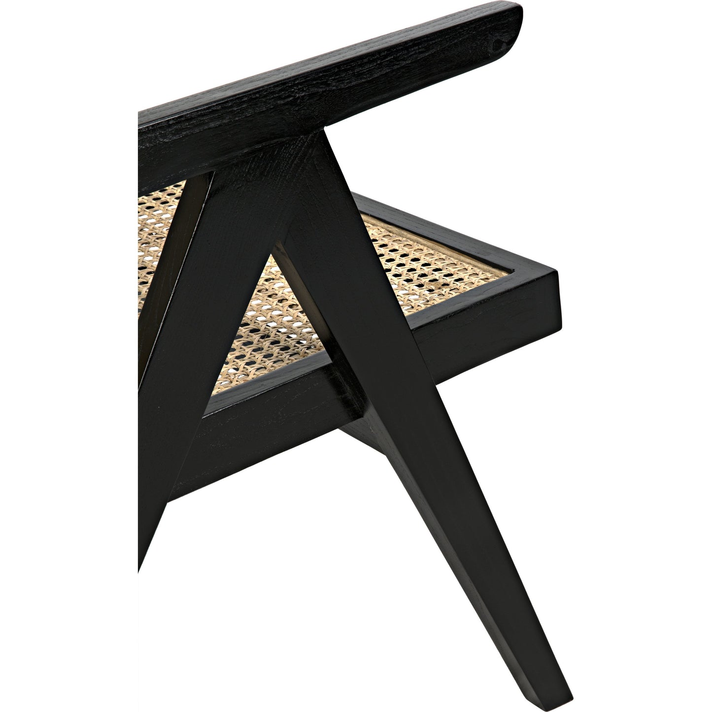 013 SR-888735 | Additional Silo | Jude Relax Chair by Noir in charcoal black. Made from sungkai wood in a modern style.